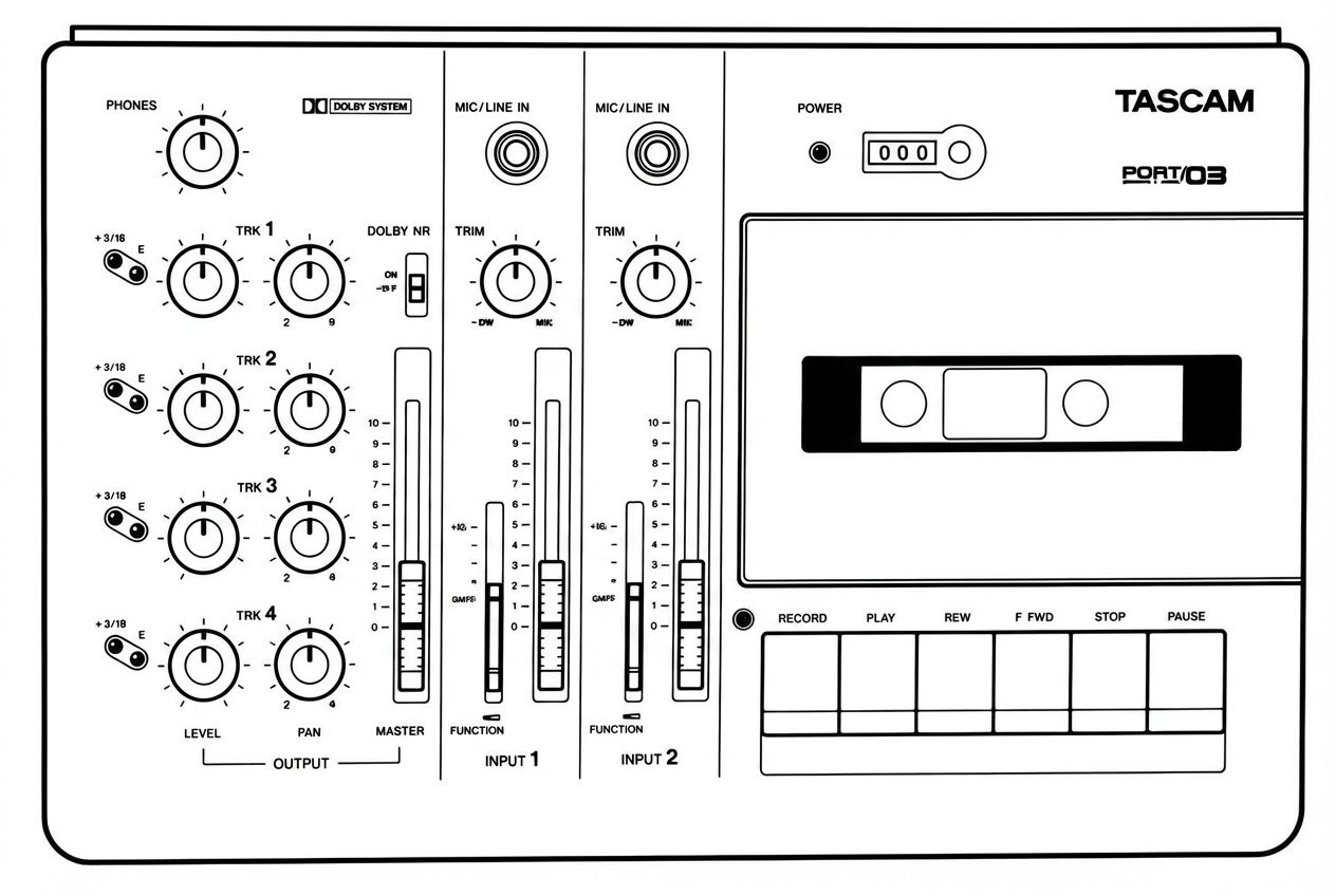 TASCAM Ministudio Porta 03